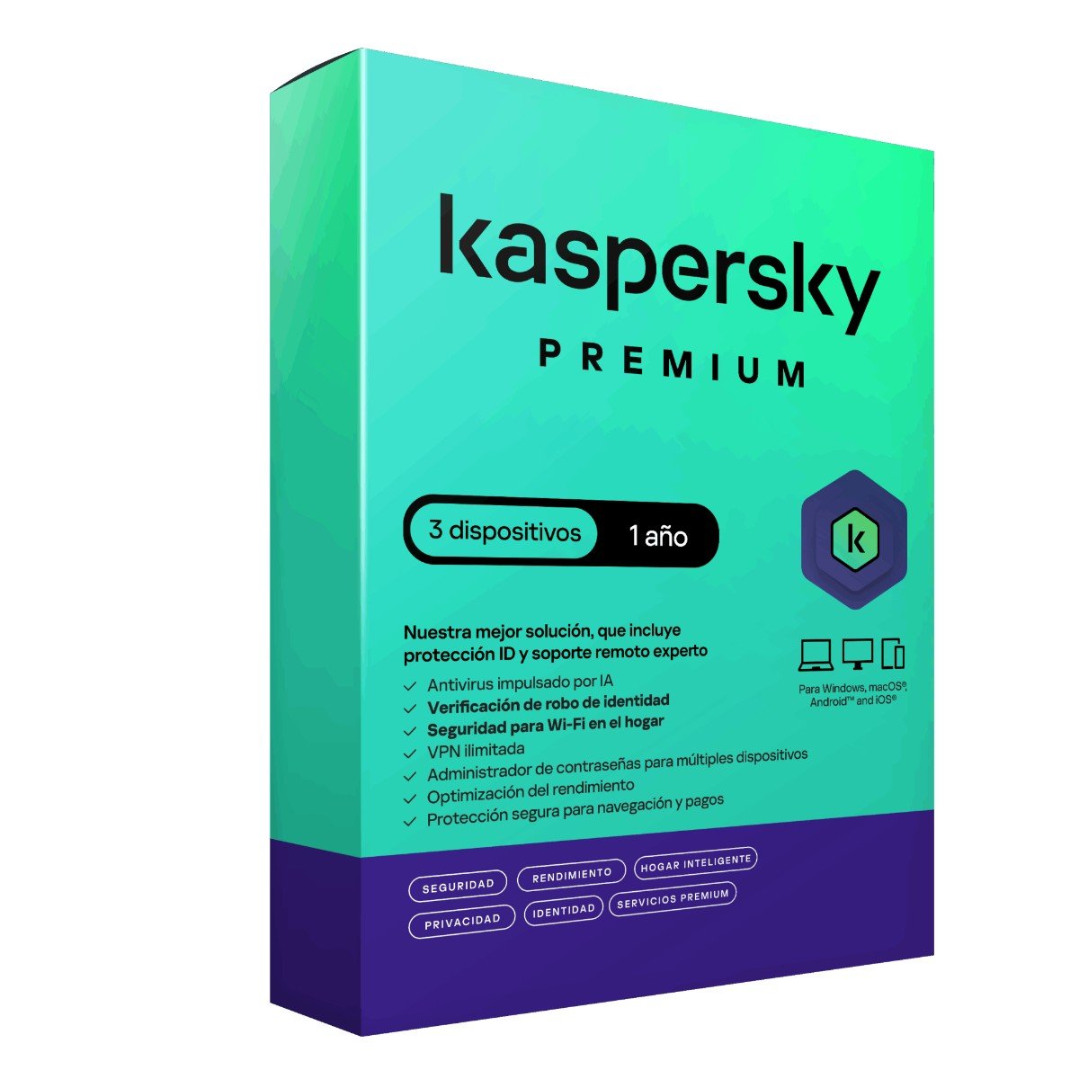 KASPERSKY ANTIVIRUS 1 AÑO