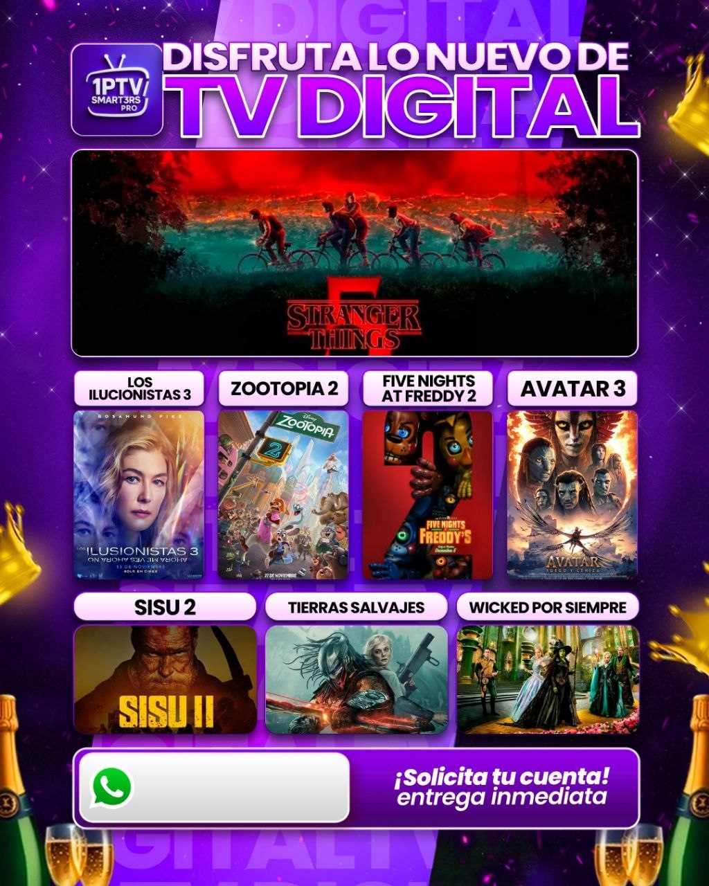 IPTV 2- 3 DISPOSITIVOS 1 MES