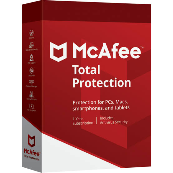 MCAFEE ANTIVIRUS TOTAL PROTECTION 1 AÑO